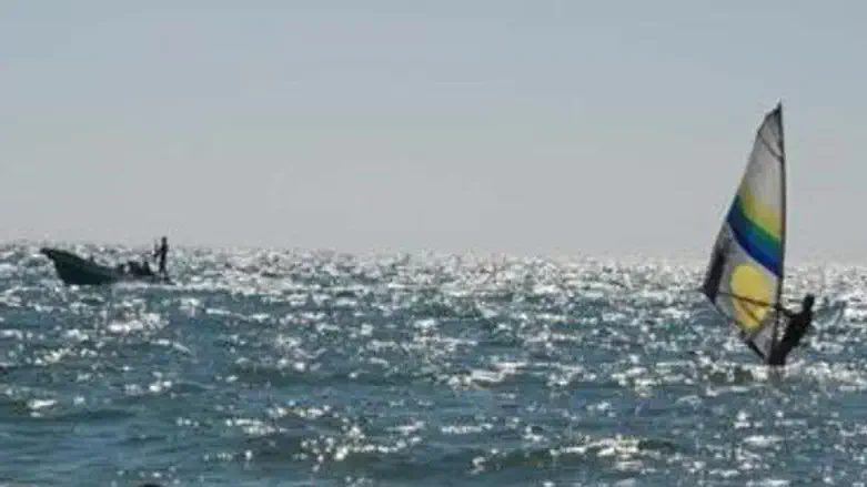 Mediterranean Sea on Gaza coastline