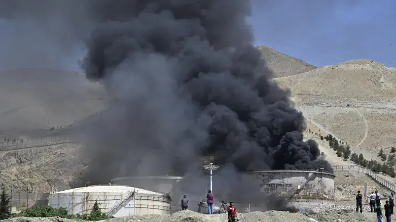 Iranian oil refinery blown up by the IAF