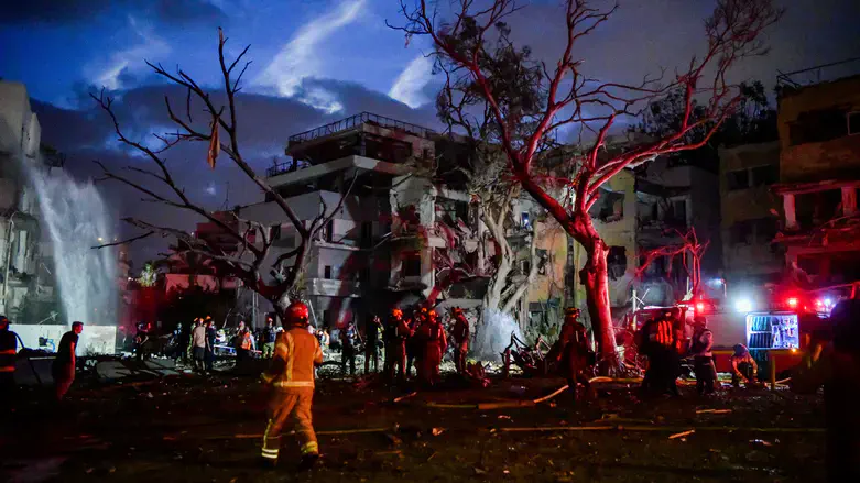 זירת נפילת טיל איראני