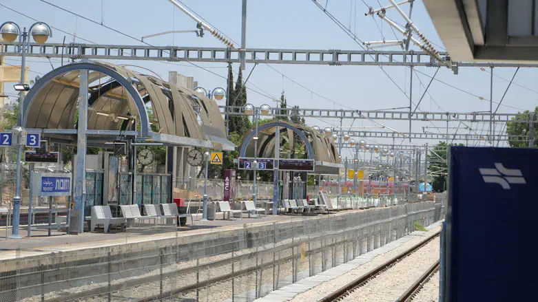 תחנת הרכבת שנפגעה
