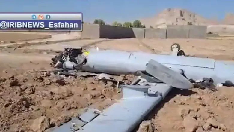 Израильский беспилотник, сбитый в Иране