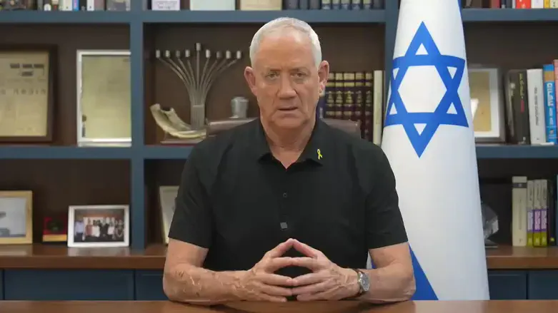 Benny Gantz after meeting with PM