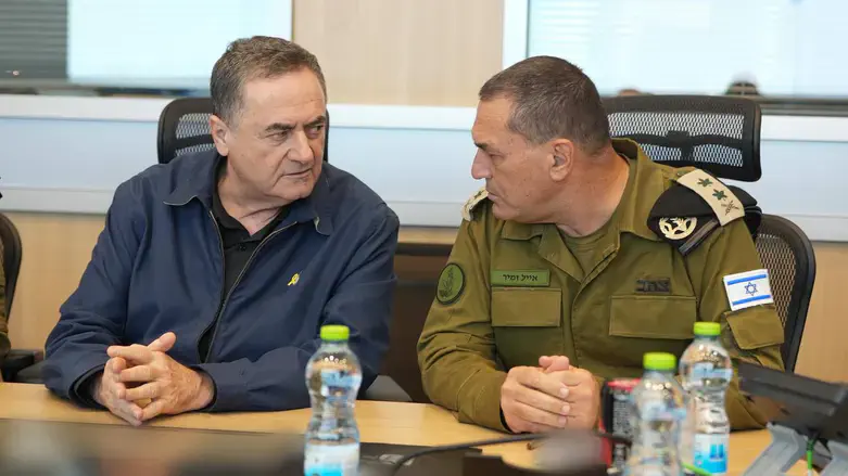 ישראל כ"ץ עם הרמטכ"ל זמיר