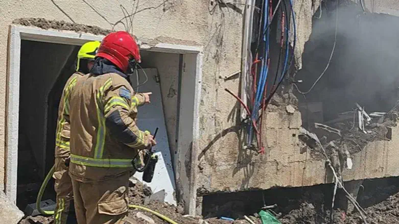 זירת נפילת הכטב"ם בבית שאן