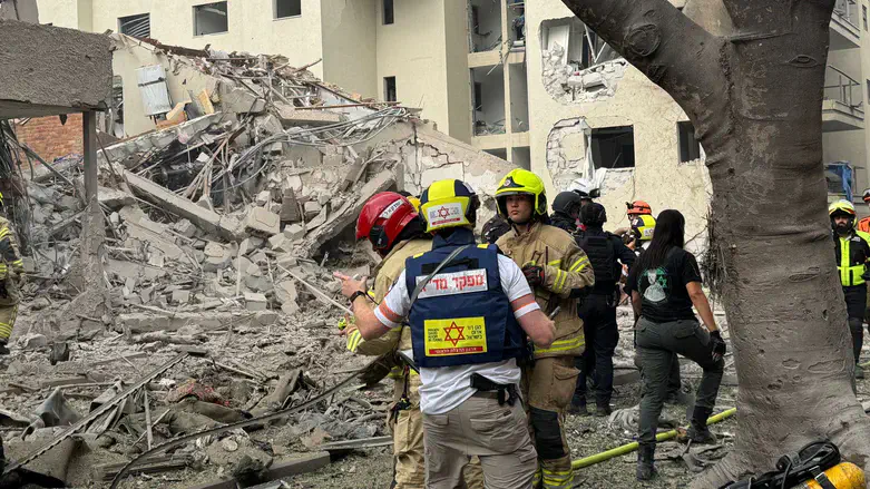 זירת נפילת טיל איראני