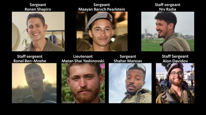 Seven soldiers fell in southern Gaza