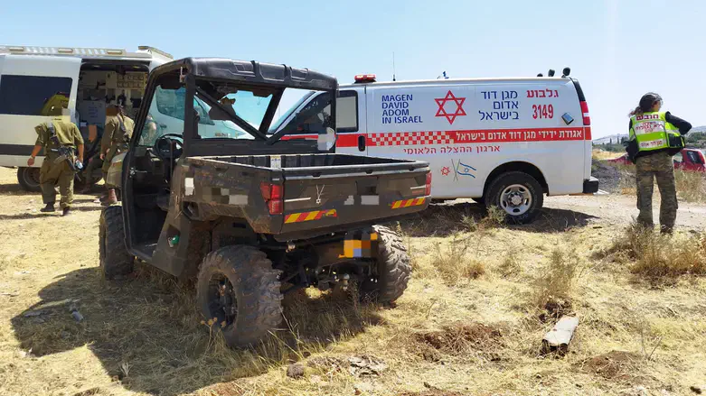 Scene of the accident at the Gitit Junction