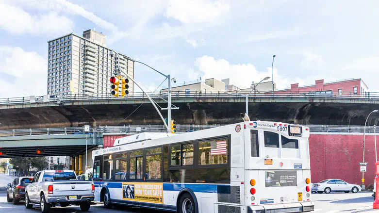 Bus in New York City (stock)