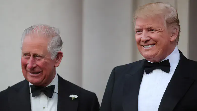 Trump and then-Prince Charles during Trump's visit in 2019