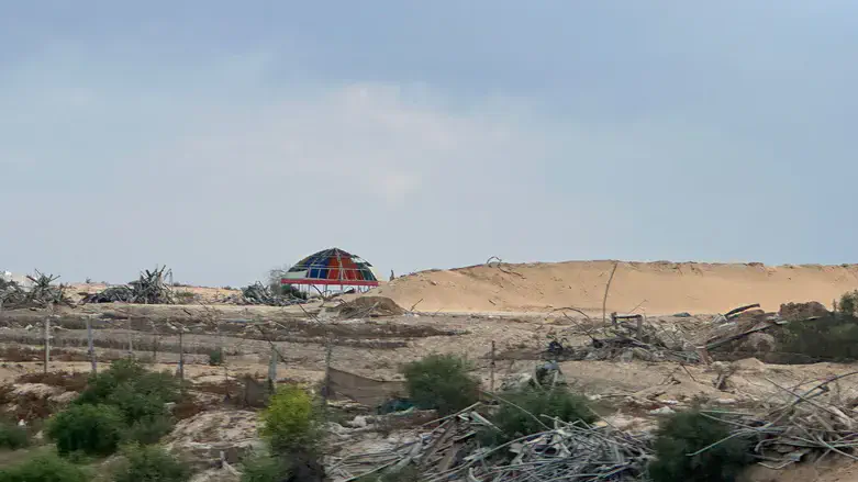The remains of Shalev's playground