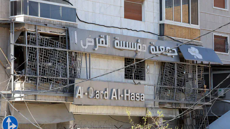 Al-Qard al-Hassan branch after Israeli strike
