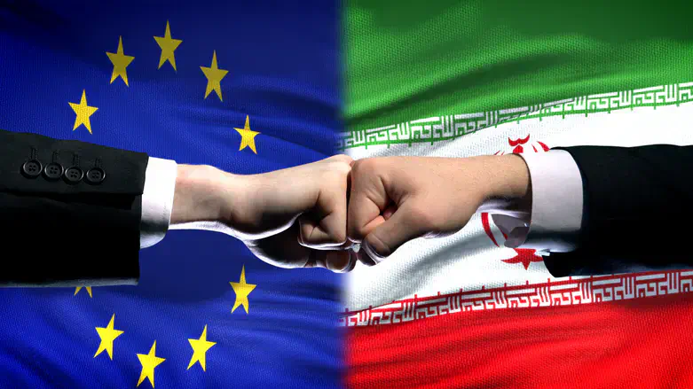 European Union vs. Iran. Illustration