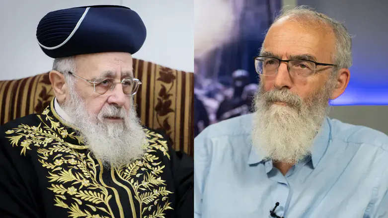 הרב דוד סתיו והרב יצחק יוסף
