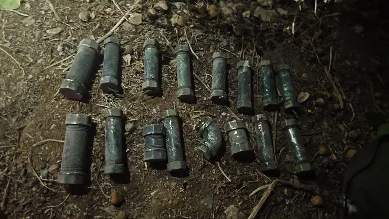 The captured pipe bombs