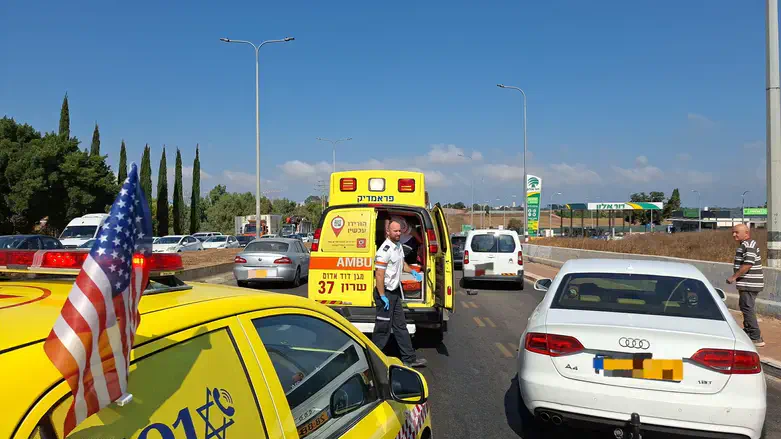 Scene of the ramming near Kfar Yona
