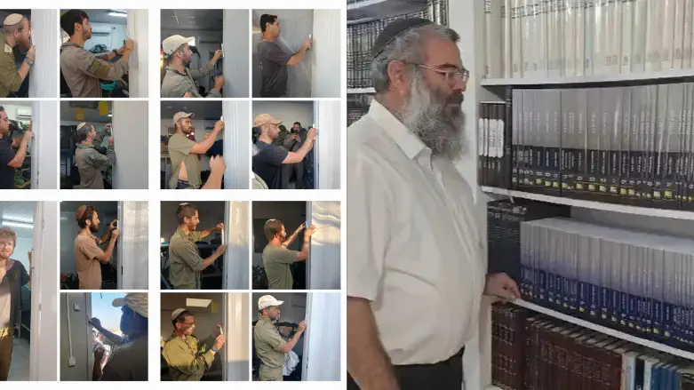 הברכה של הרב והמזוזות בעזה