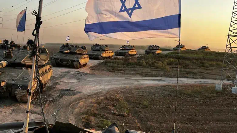 IDF tanks in Gaza