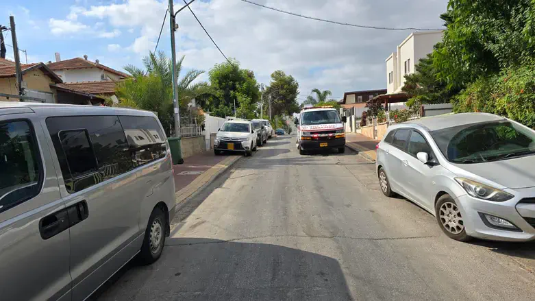 The street in Rehovot where the boy was found