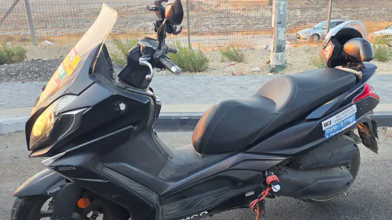 The stolen motorcycle