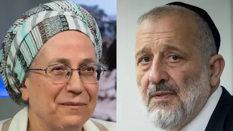 Orit Strock (L) and Aryeh Deri (R)