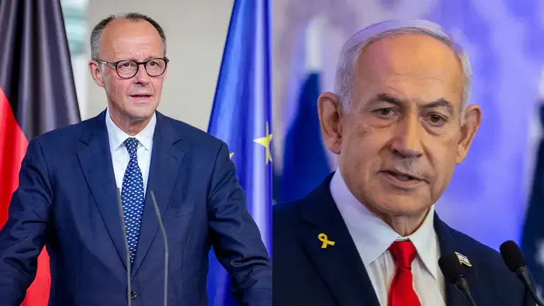 Friedrich Merz and Benjamin Netanyahu