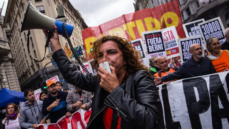 Vanina Biasi, national leader of the Partido Obrero in Buenos Aires, March 24, 2022.