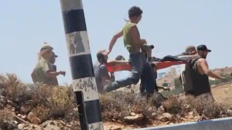 Evacuating the injured youth