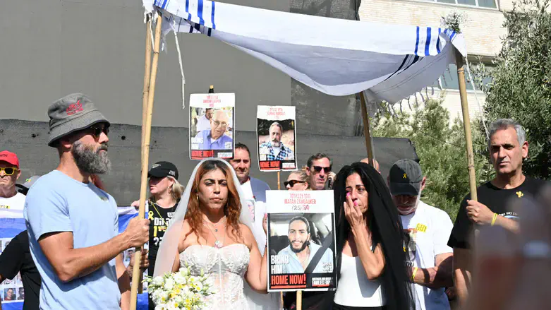 The mock wedding ceremony