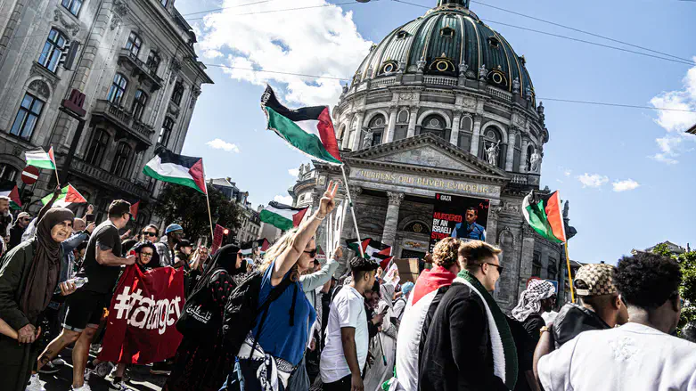 Антиизраильский протест в Копенгагене