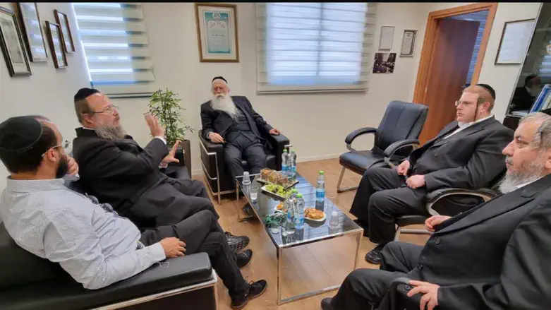The meeting with MK Porush and Rabbi Zaltzman