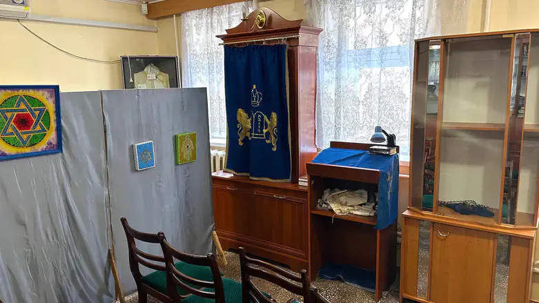 A small prayer room at Hesed Jewish community center in Tiraspol, Transnistria, June 2025.