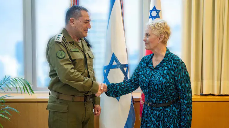 Zamir with WFP Chief Cindy McCain