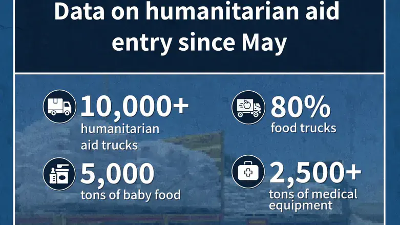Humanitarian aid brought into Gaza since May