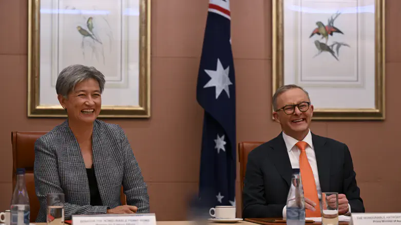 Penny Wong and Anthony Albanese