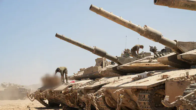 Israeli forces staging for the latest assault on Hamas