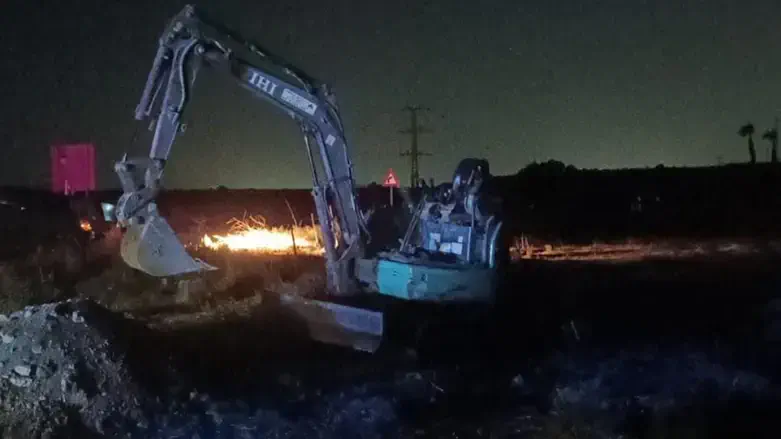 המחפרון באתר העתיקות