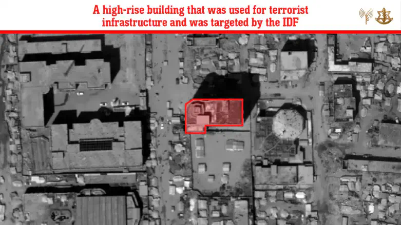 Strike on high-rise building