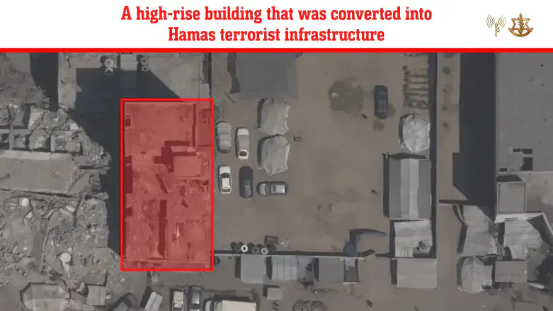 High-rise building struck in Gaza City