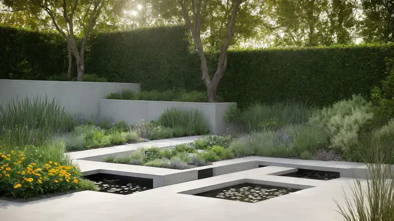 בטון מוחלק לגינה