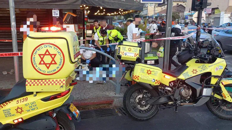 זירת תאונת האופנוע ברחובות