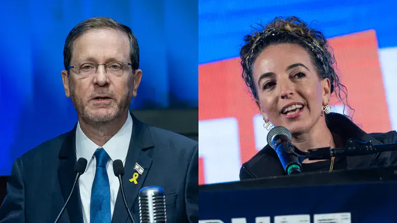 עידית סילמן והנשיא הרצוג