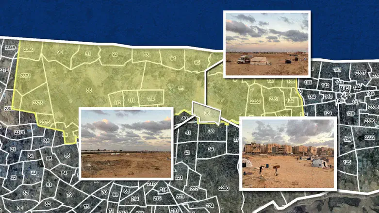 המפה שפרסם מתפ"ש