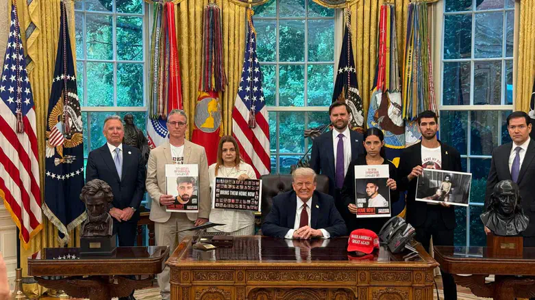 The families and survivors with the President