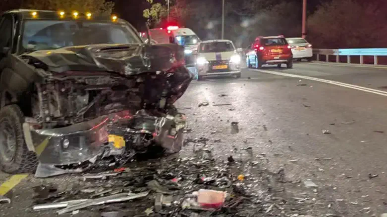 זירת התאונה הקשה