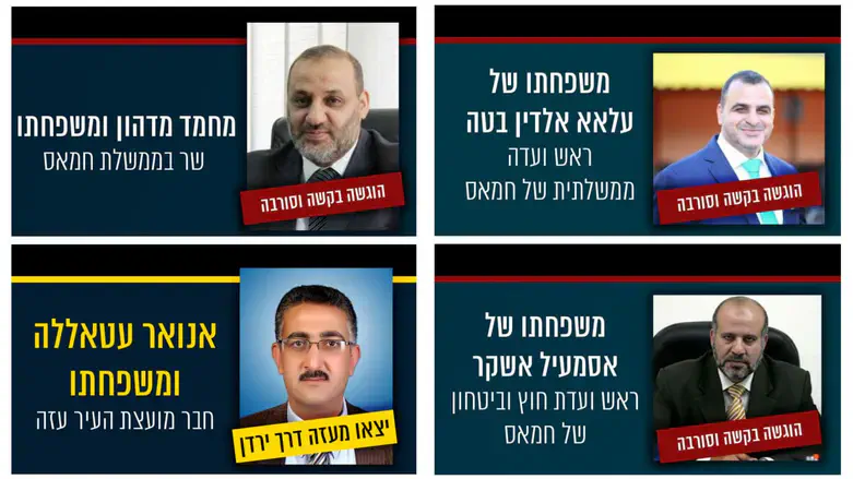 Главари ХАМАС, просящие вывести их семьи за границу