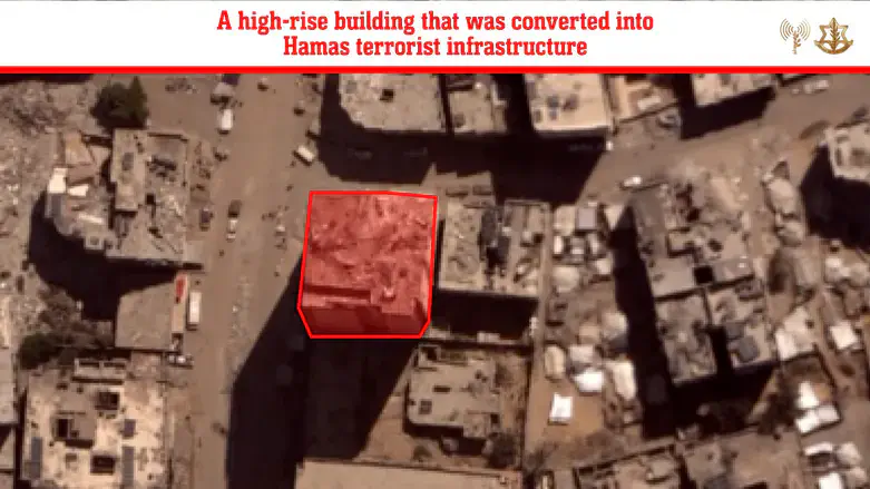 High-rise terror building in Gaza