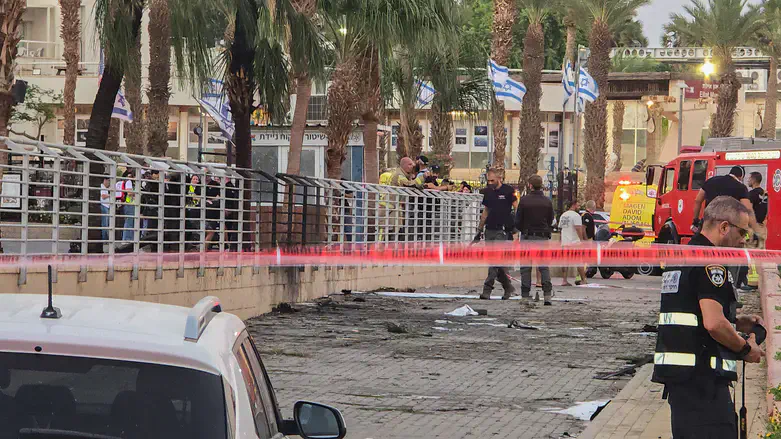 זירת הפגיעה באילת