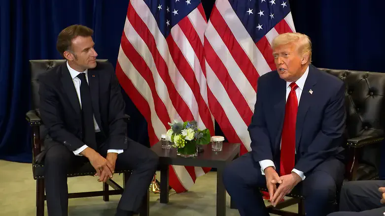 טראמפ ומקרון