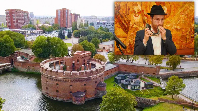 תקיעת השופר בטירת 'אבן הענבר' ההיסטורית