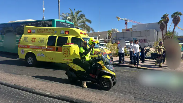 זירת התאונה באילת